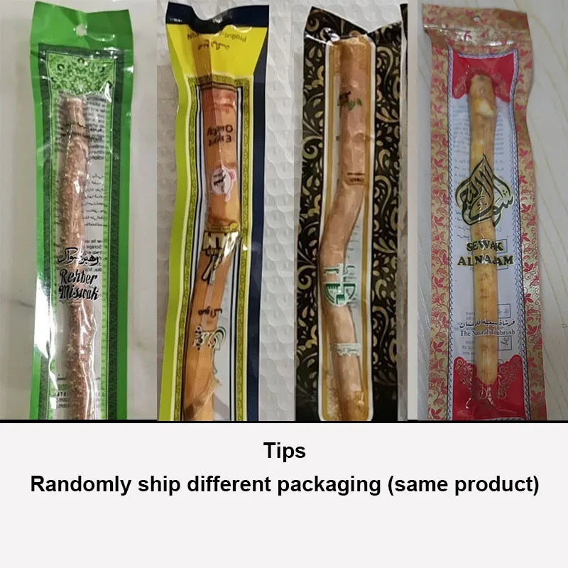 3pcs Traditional Miswak Sewak Stick For Cleaning Traditional Natural Misvak Siwak Miswaak Stain Removal Travel Soft Peelu